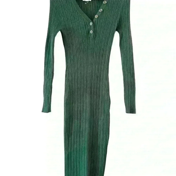 Olive + Oak Dress Women's Size Large Ribbed - Picture 3 of 7